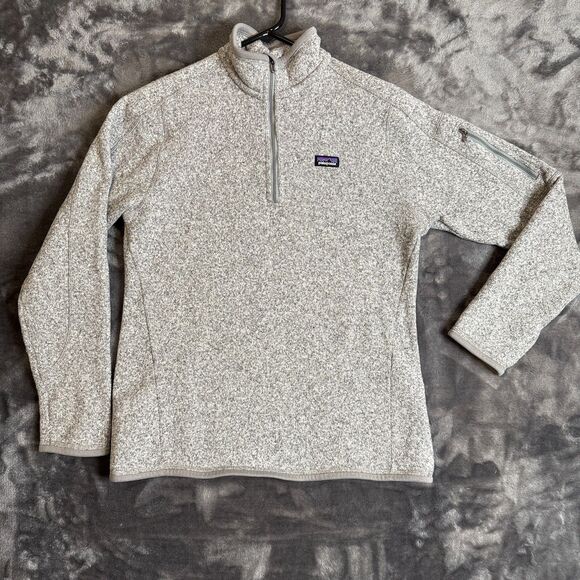 Patagonia Women's Better Sweater Long Sleeve Size Medium Gray Fleece Pullover - Picture 1 of 7